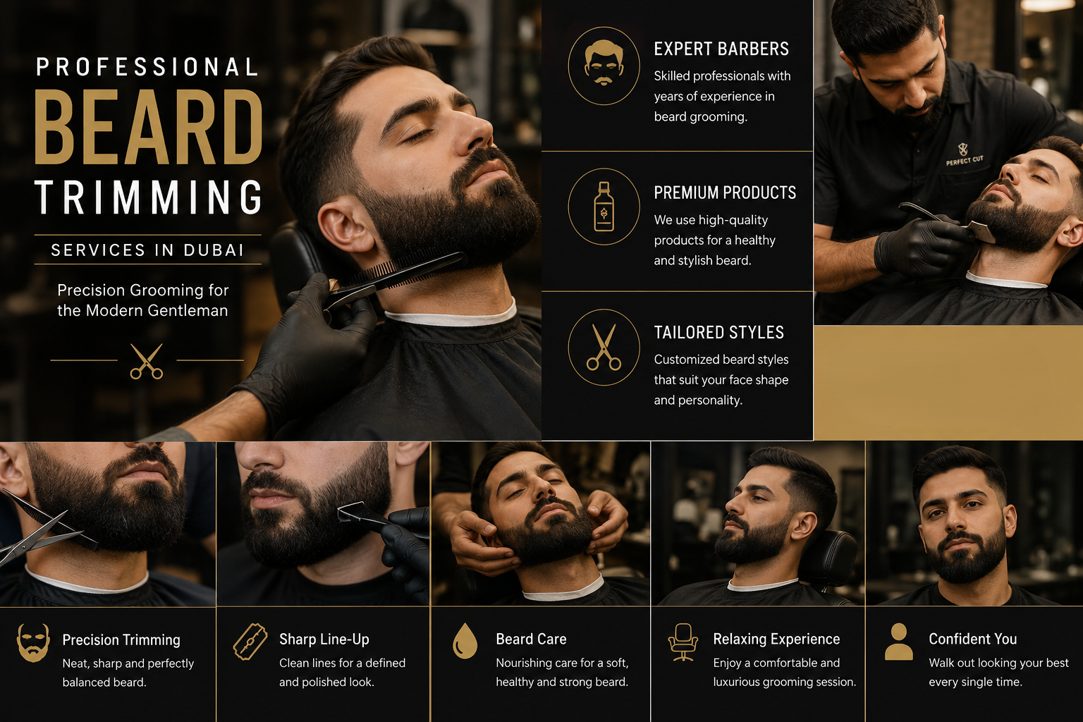 Professional Beard Trimming Services in Dubai